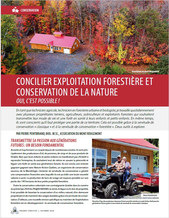 Aarticle du progres forestier A2024