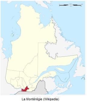 La Montérégie par rapport à l’ensemble du Québec
